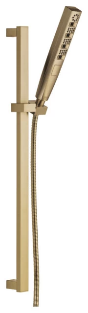 Delta H2Okinetic 4-Setting Slide Bar Hand Shower Champagne Bronze