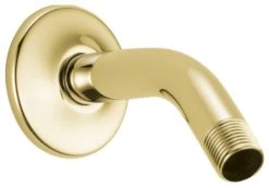 Delta Showering Components Shower Arm & Flange, Polished Brass, U4993-PB