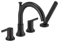 Delta Roman Tub Trim With Hand Shower Matte Black