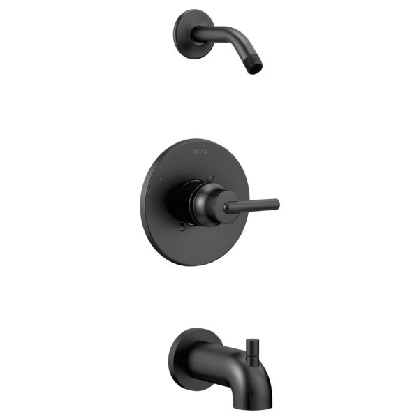 Delta Trinsic Monitor 14 Series Tub & Shower Trim - Less Head, Matte Black 1 Delta Trinsic Monitor 14 Series Tub & Shower Trim - Less Head, Matte Black