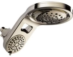Delta HydroRain 5-Setting 2-in-One Shower Head, Polished Nickel, 58580-PN-PK