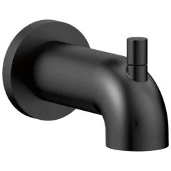 Delta Trinsic Tub Spout, Pull-Up Diverter, Matte Black