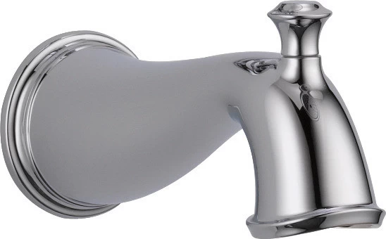 Delta Pull-Up Diverter Tub Spout, Polished Chrome 1 Delta Pull-Up Diverter Tub Spout, Polished Chrome