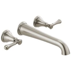 Delta Cassidy Wall Mounted Tub Filler, Stainless, T5797-SSWL
