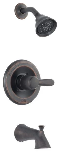 Delta Lahara Monitor 14 Series Tub And Shower Trim, Venetian Bronze, T14438-RB