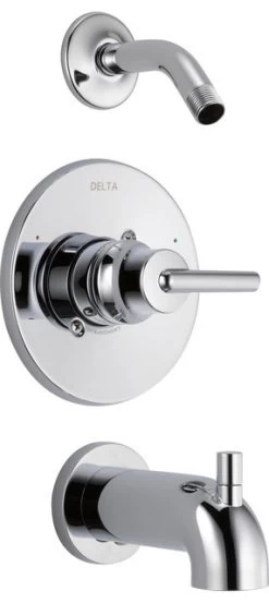 Delta Trinsic Monitor 14 Series Tub & Shower Trim, Less Head, Chrome, T14459-LHD