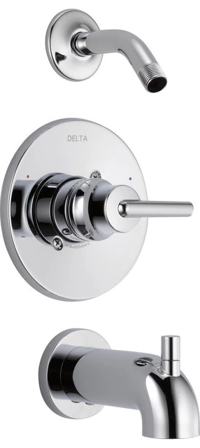 Delta Trinsic Monitor 14 Series Tub & Shower Trim, Less Head, Chrome, T14459-LHD 1 Delta Trinsic Monitor 14 Series Tub & Shower Trim, Less Head, Chrome, T14459-LHD