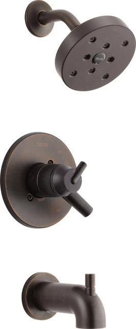 Delta Trinsic Monitor 17 Series H2Okinetic Tub & Shower Trim, Venetian Bronze 1 Delta Trinsic Monitor 17 Series H2Okinetic Tub & Shower Trim, Venetian Bronze