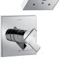 Delta T17467 Ara Tub And Shower Trim Pack With Shower Head, Less Valve, Chrome