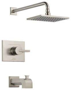 Delta Vero Monitor 14 Series Tub And Shower Trim, Stainless, T14453-SS