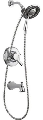 Delta Linden Monitor Tub And Shower Trim, In2ition Two-in-One Shower, Chrome